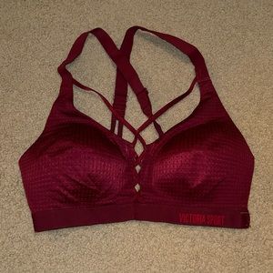 Victoria’s Secret: maroon sports bra